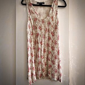 French connection sequin floral dress.